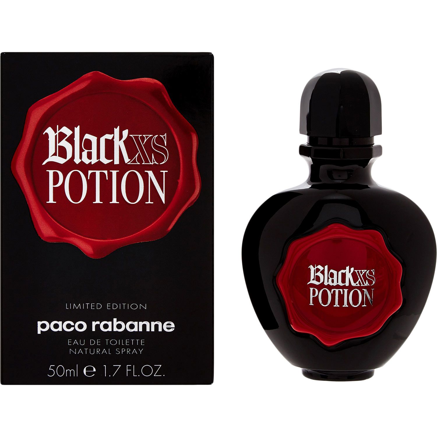 Xs Black Potion 1.7oz Women EDT Spray by Paco Rabanne