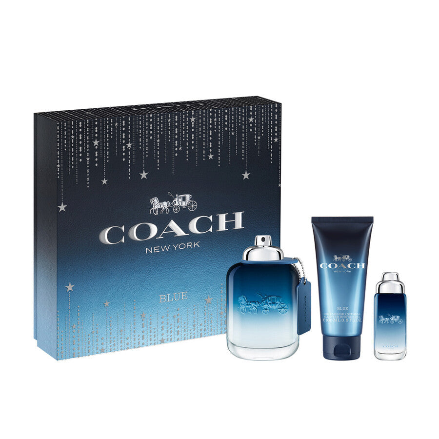 Coach Blue 3-Piece Set 3.3oz Men EDT Spray by Coach