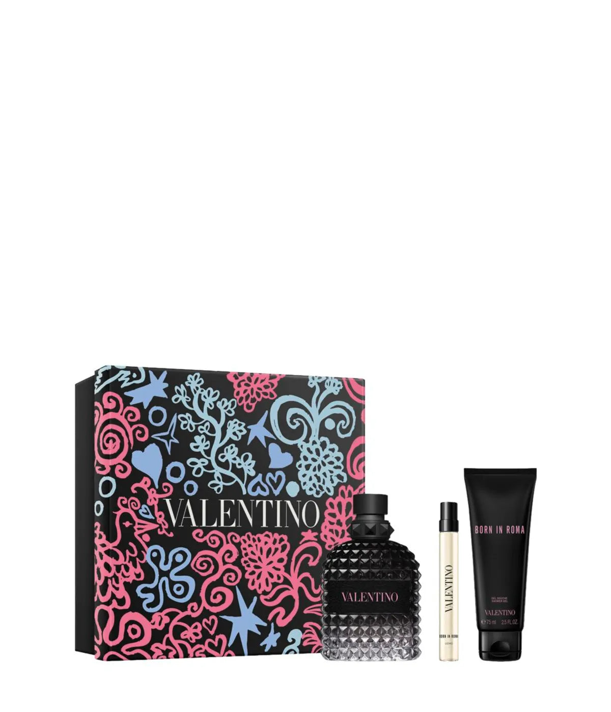 Valentino Born Roma 3-Piece Set 3.4oz Men EDT Spray by Valentino