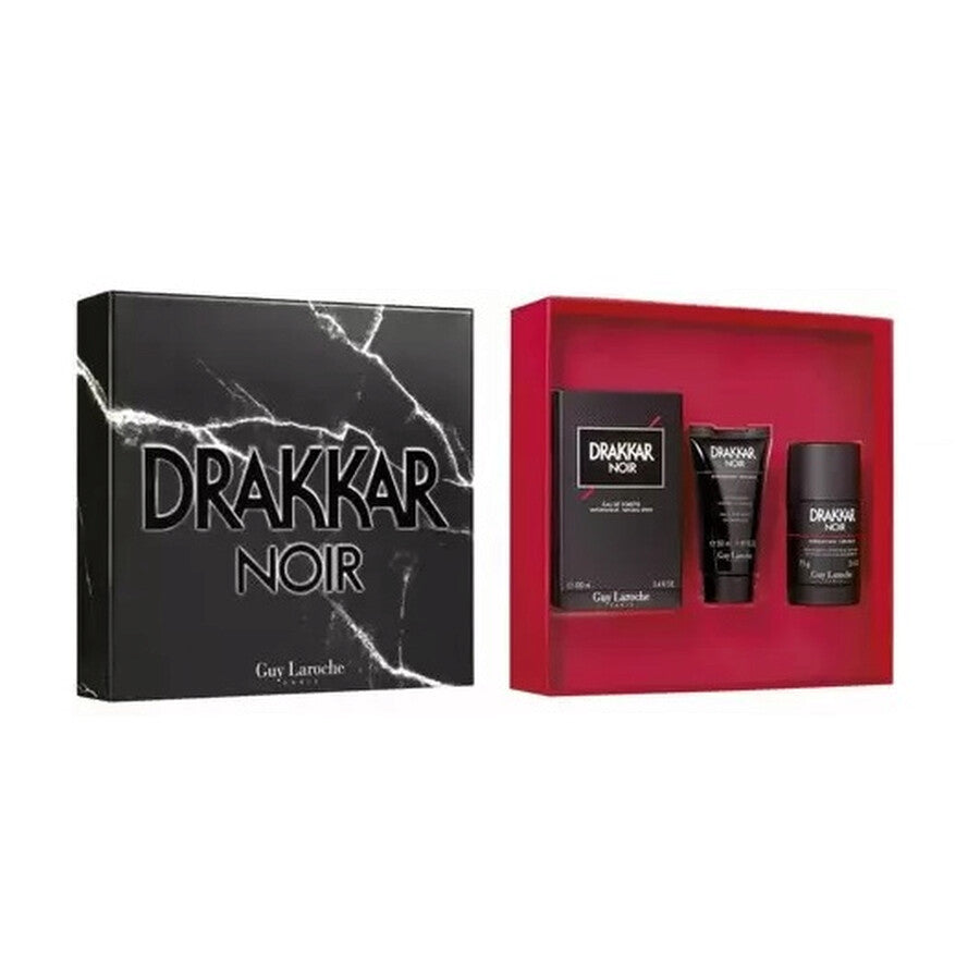 Guy Laroche Drakkar Noir 3-Piece Set 3.4oz Men EDT Spray by Guy Laroche