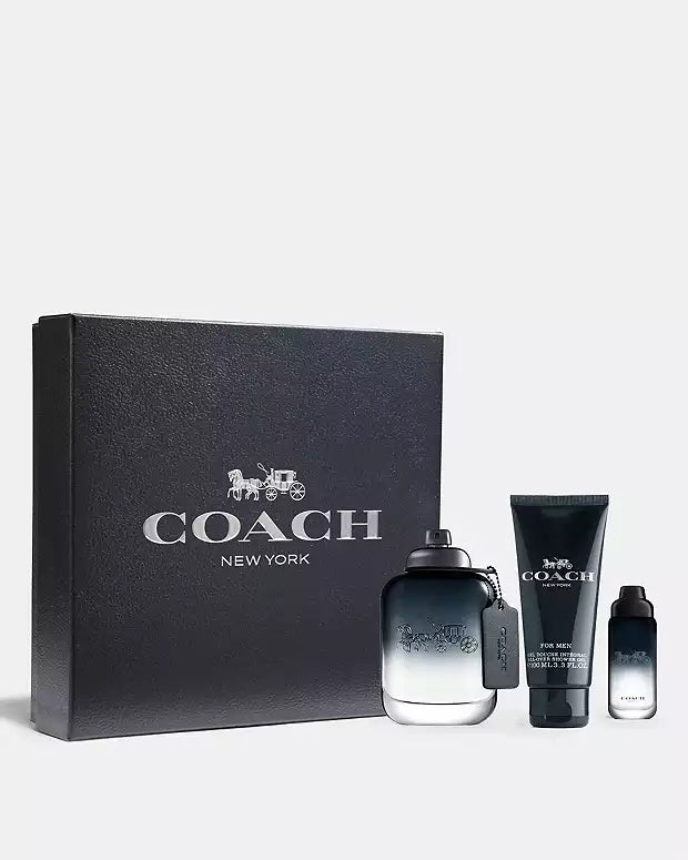 Coach NY 3-Piece Set 3.3oz Men EDT Spray by Coach