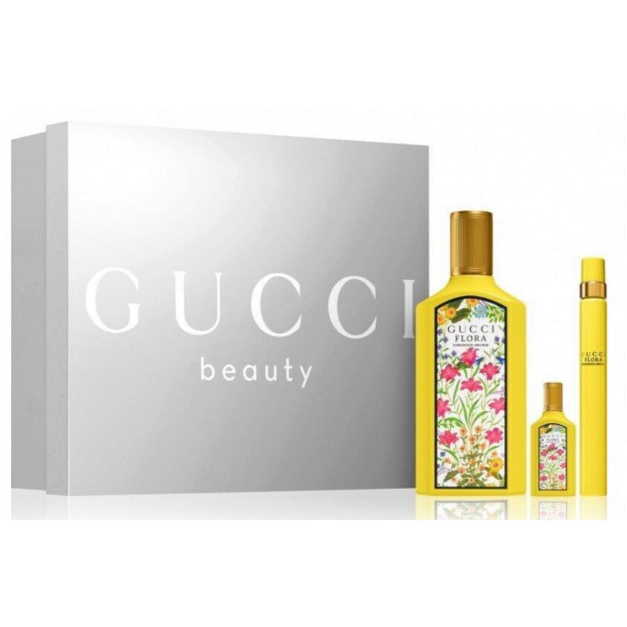 Gucci Flora Orchid 3-Piece Set 3.3oz Women EDP Spray by Gucci