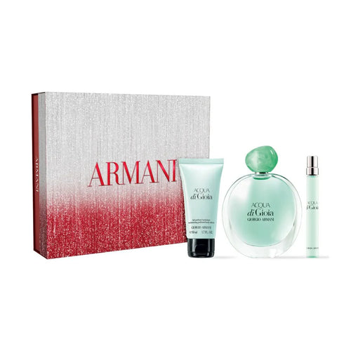 Acqua Di Gioia 3-Piece Set 3.4oz Women EDP by Giorgio Armani