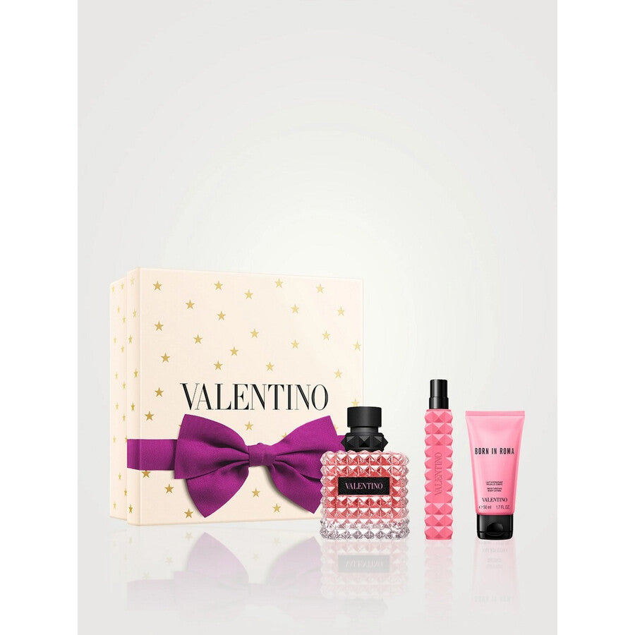 Valentino Born Roma 3-Piece Set 3.4oz Women EDP Spray by Valentino