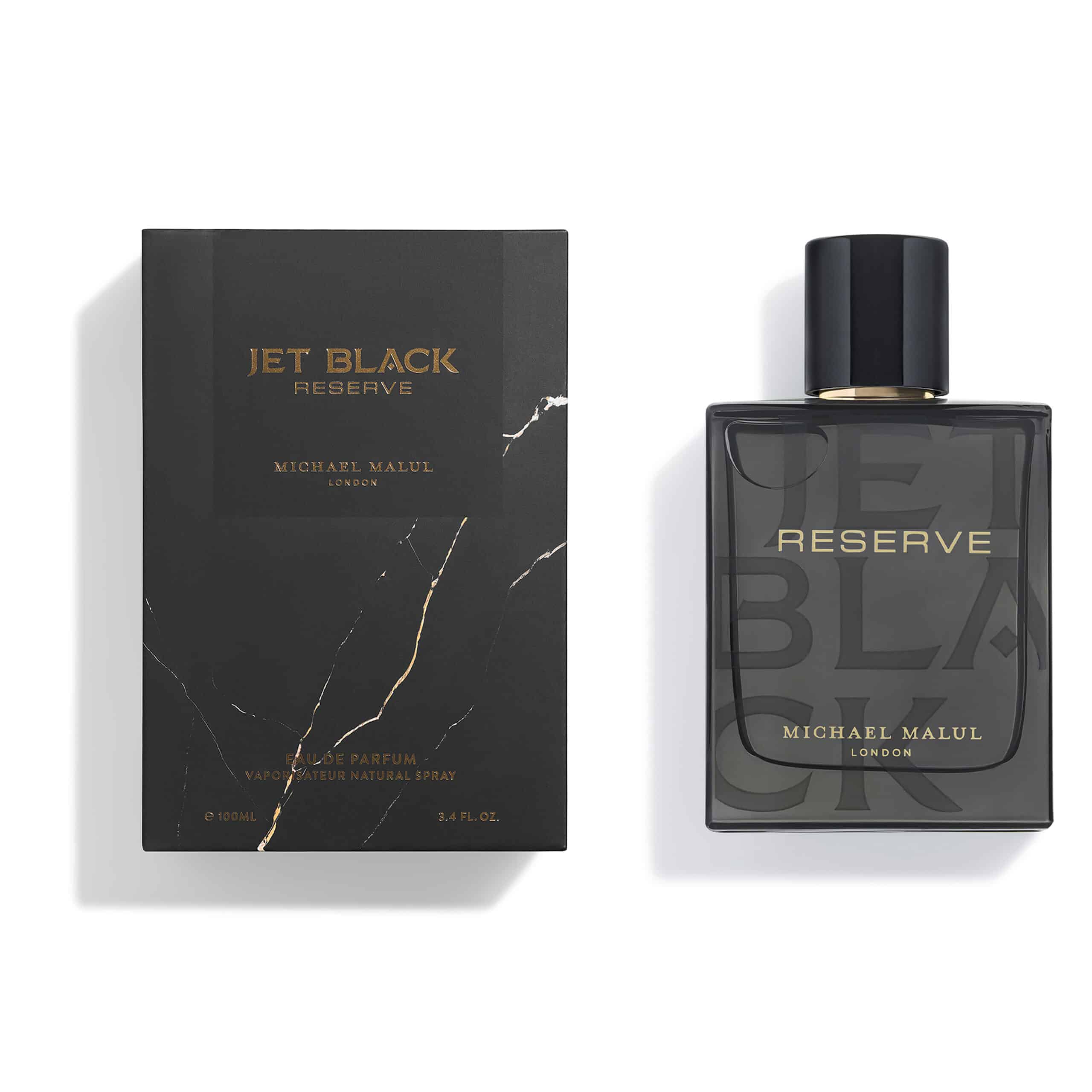 Michael Malul Jet Black Reserve 3.4oz Men EDP Spray by Michael Malul
