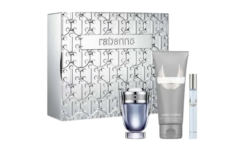 Paco Rabanne Invictus Platinum 3-Piece Set 3.4oz Men EDT by Paco Rabanne