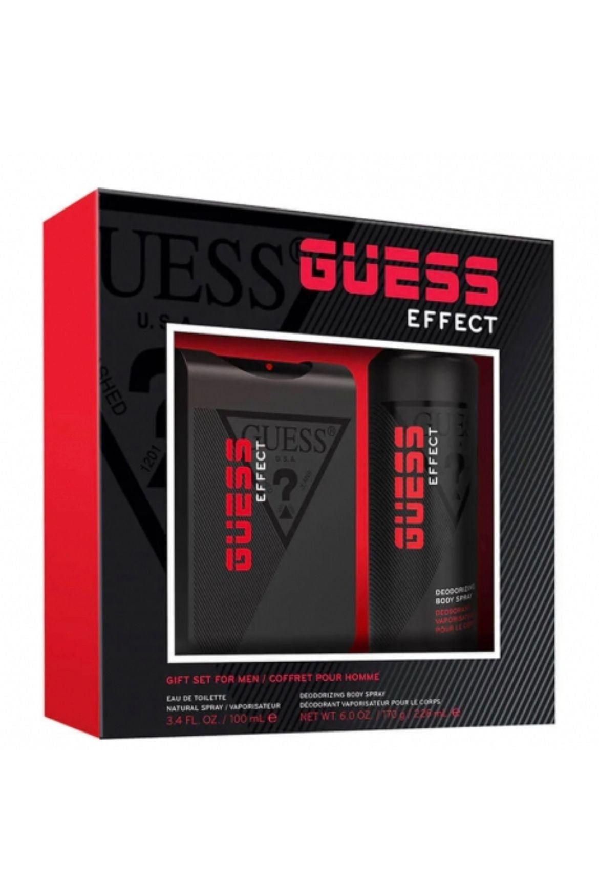 Guess Effect 3-Piece Set 3.3oz Men EDT Spray by Guess