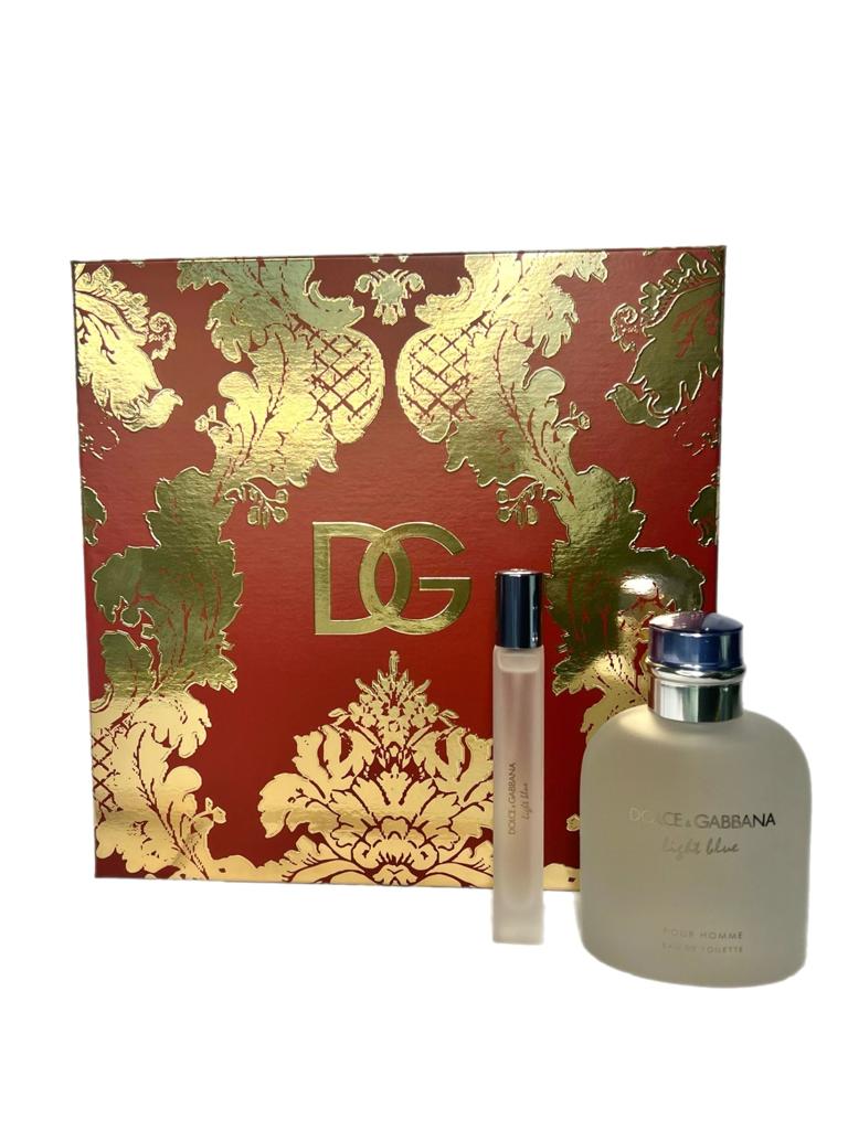 Dolce & Gabbana Light Blue D&G 2-Piece Set 4.2oz Men EDT Spray by Dolce & Gabbana