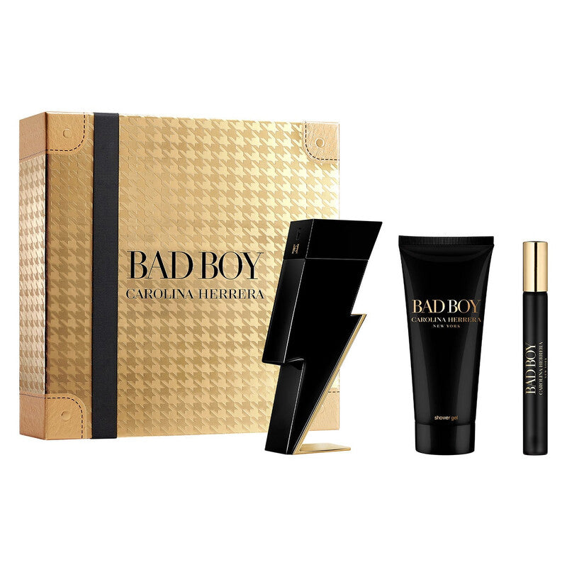 Carolina Herrera Bad Boy 3-Piece Set 3.4oz Men EDT Spray by Carolina Herrera