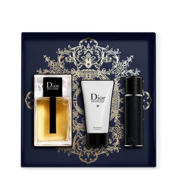 Christian Dior Dior Homme 3-Piece Set 3.4oz Men EDT Spray by Christian Dior