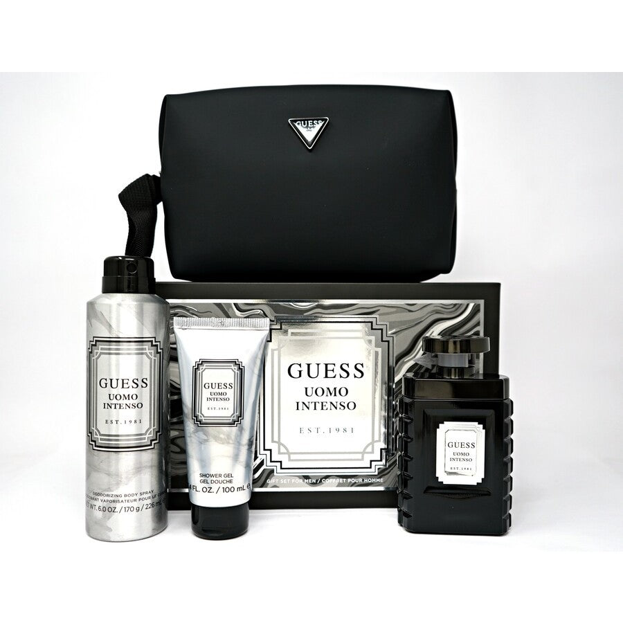 Uomo Intenso 4-Piece Set by Guess 3.4oz Men EDP Spray