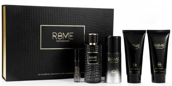 Rome Homme 5-Piece Set 3.4oz Men EDP Spray by Mast Perfume