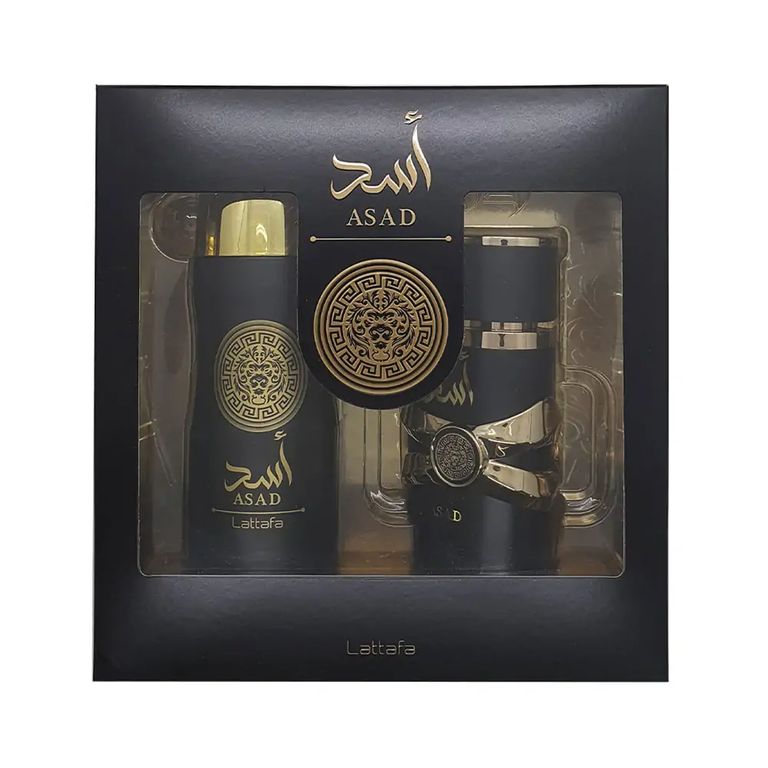 Lattafa Asad 2-Piece Set 3.4oz Men EDP Spray by Lattafa
