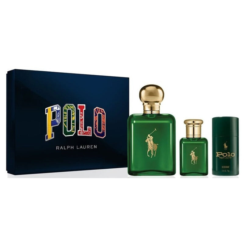 Polo Green 3-Piece Set by Ralph Lauren 4.2oz Men EDT Spray