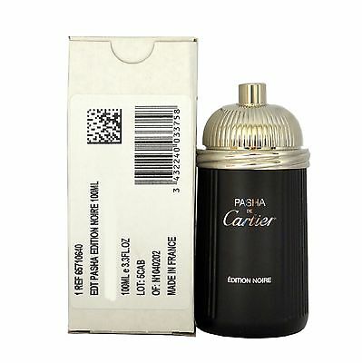 Cartier Pasha Noir 3.3oz Men EDT Spray Tester by Cartier