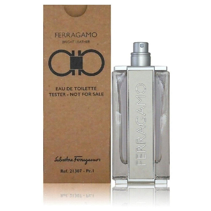 Salvatore Ferragamo Bright Leather 3.4oz Men EDT Spray Tester by Salvatore Ferragamo
