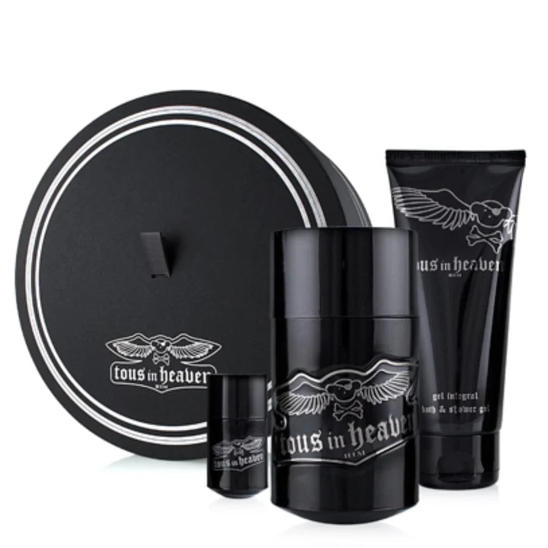 Tous In Heaven 3-Piece Set 3.4oz Men EDT Spray by Tous